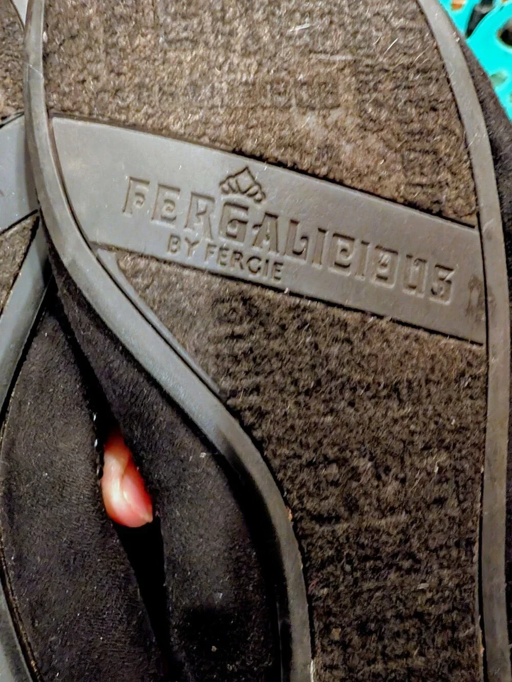 Fergalicious By Fergie Black Embellished Ballet Flats Size 11W.